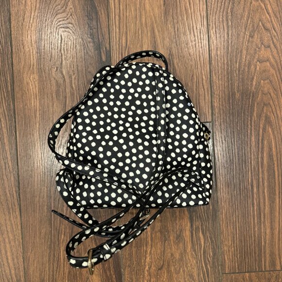 Kate Spade Laurel Way Printed Musical Polka Dot Black White Sammi Backpack Bag - Picture 4 of 6